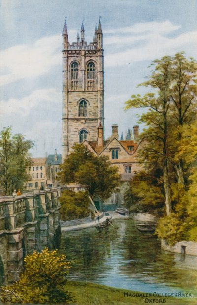 Magdalen College und Fluss, Oxford von Alfred Robert Quinton